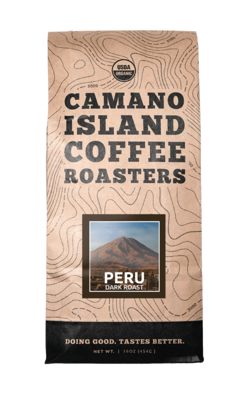 Organic Peru Coffee   CICR 1Lb Resized PeruDk 500x800 